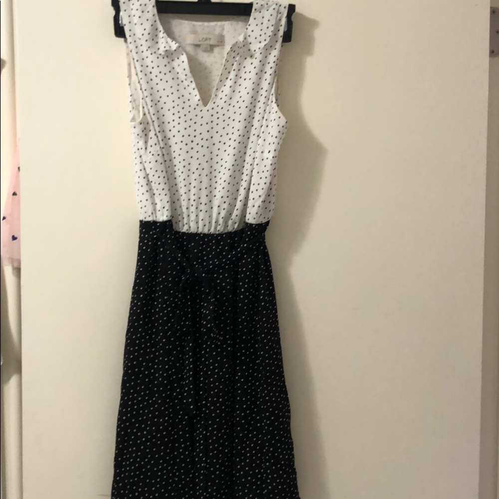 Loft polka dot dress